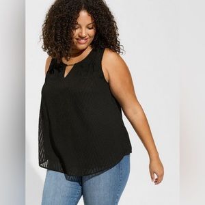 NWT Black Keyhole Tank (4X), TORRID